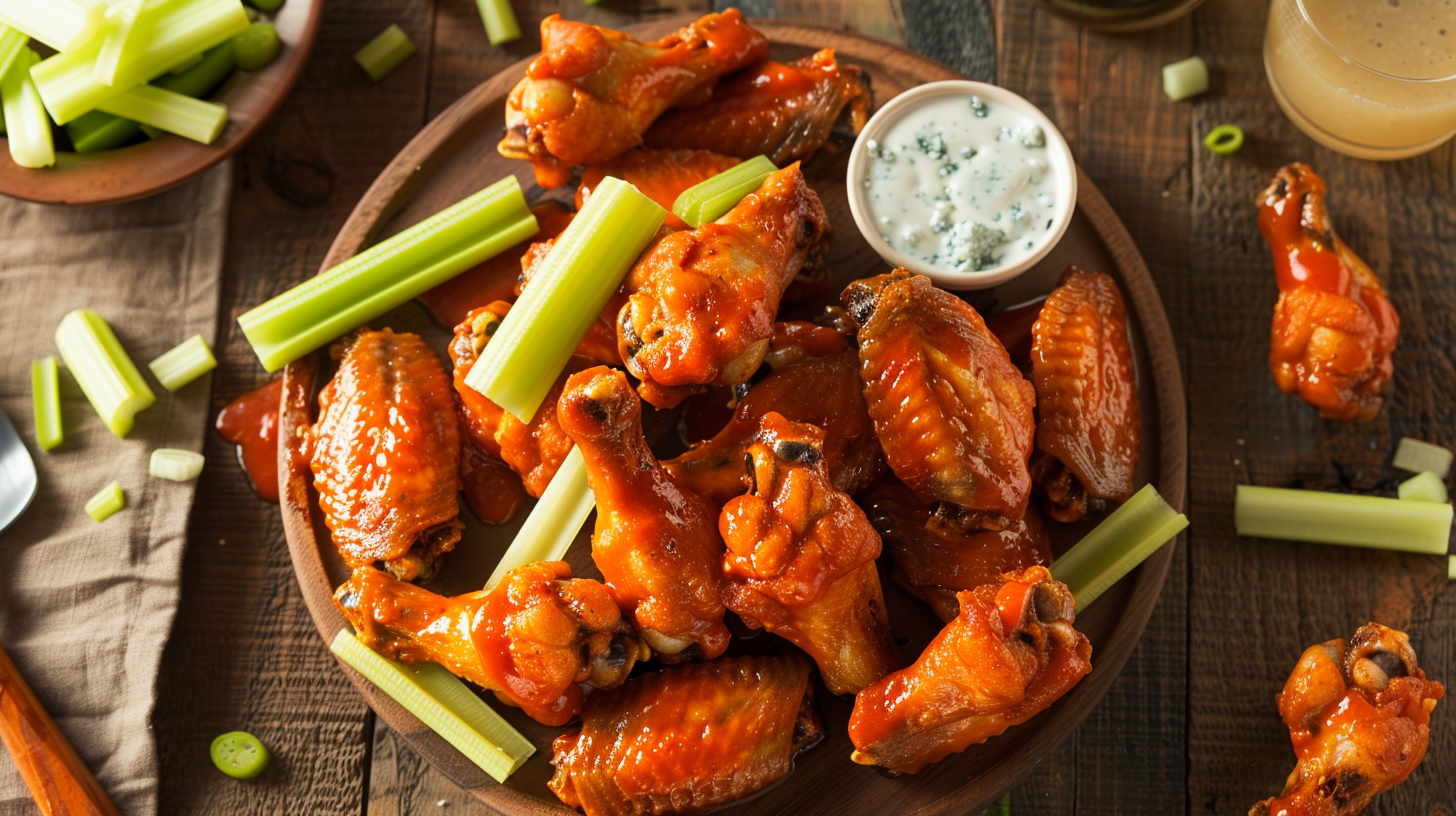 Spicy, tangy, and utterly delicious buffalo chicken wings. Enjoy them as an appetizer or a main dish.