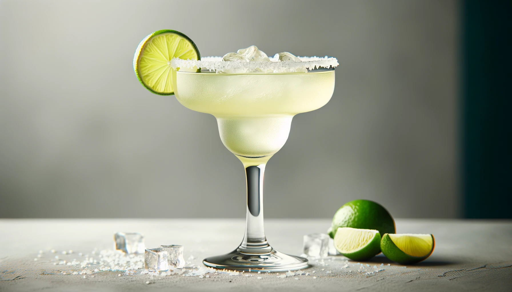 A traditional margarita featuring tart lime and a good kick of tequila.