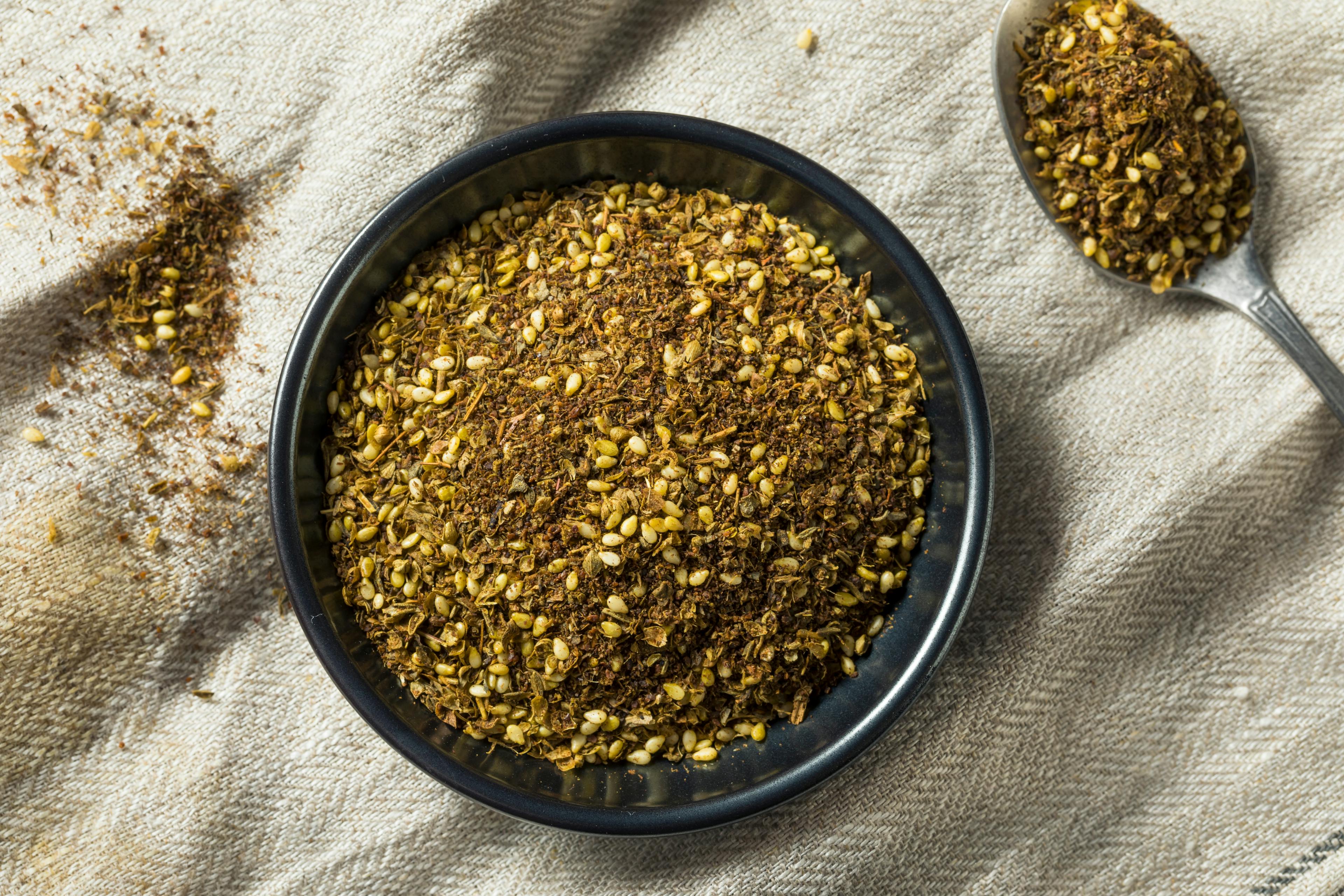 A flavorful homemade version of the traditional Middle Eastern spice blend zaatar. It's an easy recipe that can add a authentic and aromatic touch to a wide range of dishes.