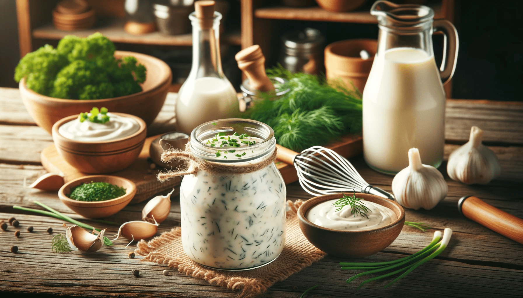 This is a quick and easy recipe for a homemade ranch dressing that is creamy, tangy, and filled with fresh herbs.